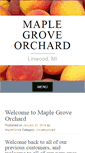 Mobile Screenshot of maplegroveorchard.com