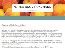 Tablet Screenshot of maplegroveorchard.com